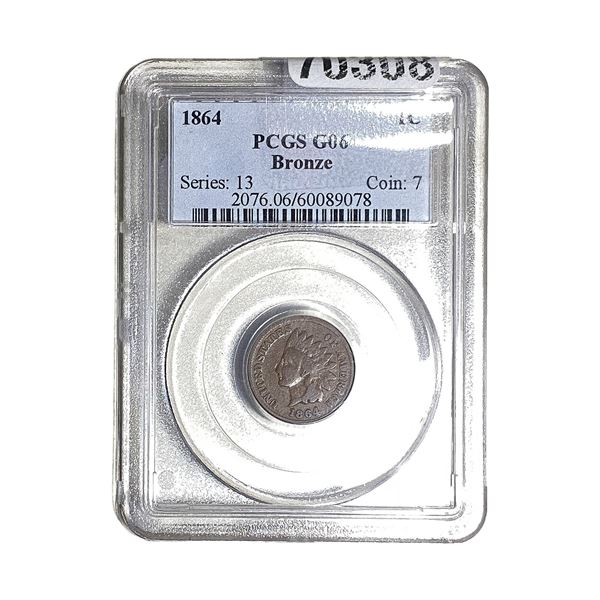 1864 Indian Head Cent PCGS G06