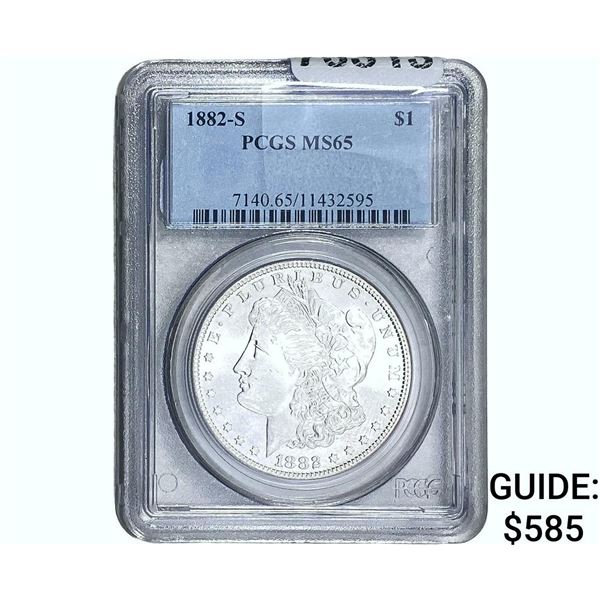 1882-S Morgan Silver Dollar PCGS MS65