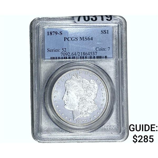 1879-S Morgan Silver Dollar PCGS MS64