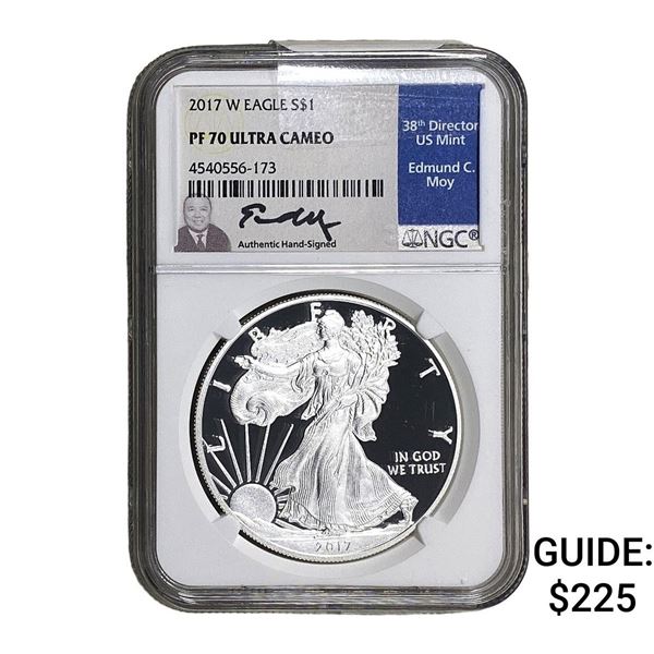 2017 Silver Eagle NGC PF70 Ultra Cameo