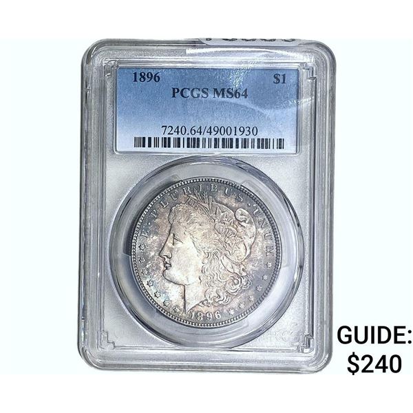 1896 Morgan Silver Dollar PCGS MS64