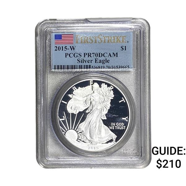 2015-W Silver Eagle PCGS PR70 DCAM