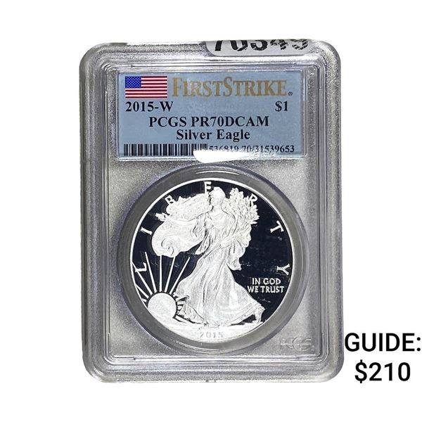 2015-W Silver Eagle PCGS PR70 DCAM