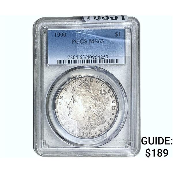 1900 Morgan Silver Dollar PCGS MS63
