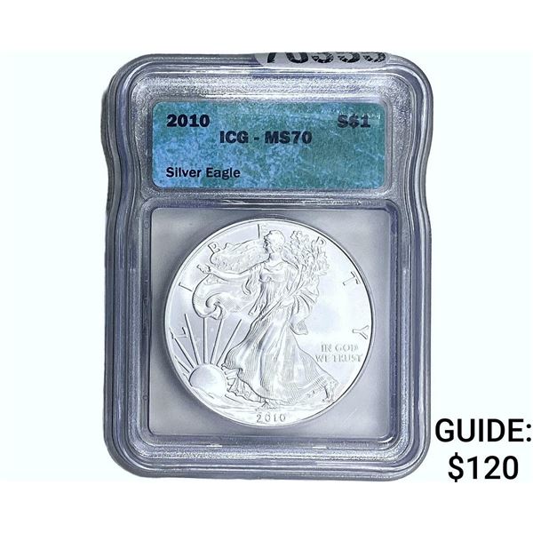 2010 Silver Eagle ICG MS70