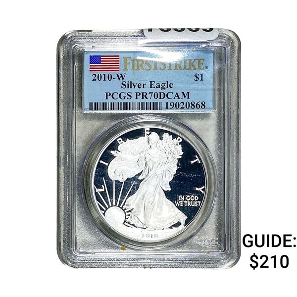 2010-W Silver Eagle PCGS PR70 DCAM