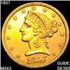 Image 1 : 1857 $5 Gold Half Eagle UNCIRCULATED