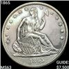 Image 1 : 1865 Seated Liberty Half Dollar CHOICE BU