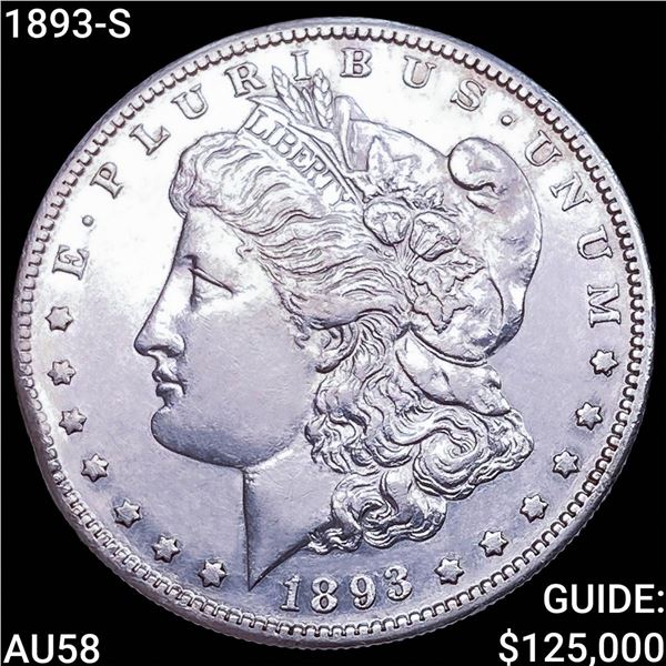 1893-S Morgan Silver Dollar CHOICE AU