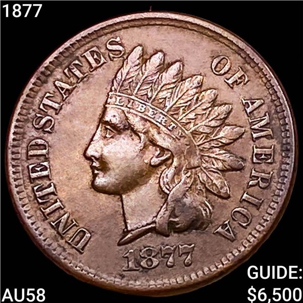 1877 Indian Head Cent CHOICE AU