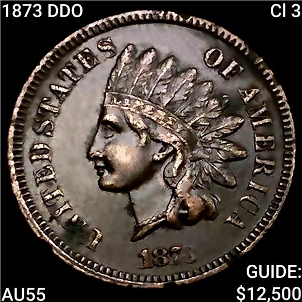 1873 DDO Cl 3 Indian Head Cent HIGH GRADE
