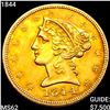 Image 1 : 1844 $5 Gold Half Eagle UNCIRCULATED