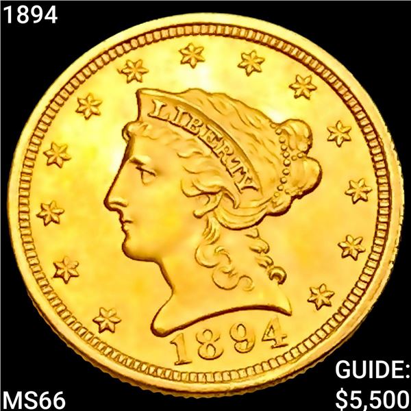 1894 $2.50 Gold Quarter Eagle GEM BU