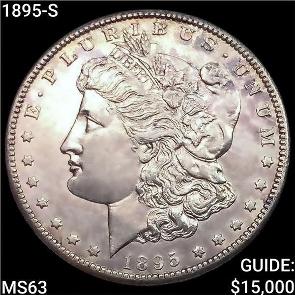 1895-S Morgan Silver Dollar CHOICE BU