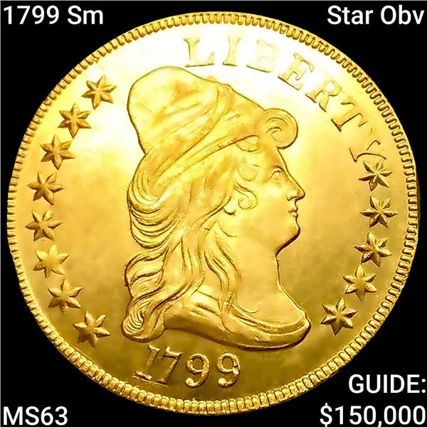 1799 Sm Star Obv $10 Gold Eagle CHOICE BU