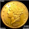 Image 1 : 1880 $20 Gold Double Eagle CHOICE BU+