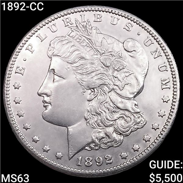 1892-CC Morgan Silver Dollar CHOICE BU