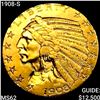 Image 1 : 1908-S $5 Gold Half Eagle UNCIRCULATED