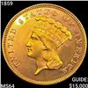 Image 1 : 1859 $3 Gold Piece CHOICE BU