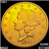 Image 1 : 1861 $20 Gold Double Eagle UNCIRCULATED
