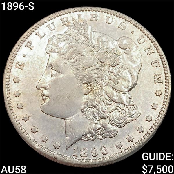 1896-S Morgan Silver Dollar CHOICE AU