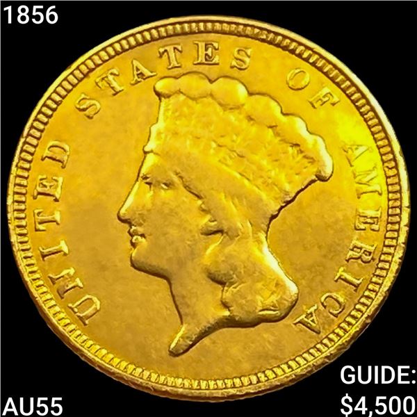 1856 $3 Gold Piece HIGH GRADE