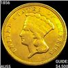 Image 1 : 1856 $3 Gold Piece HIGH GRADE