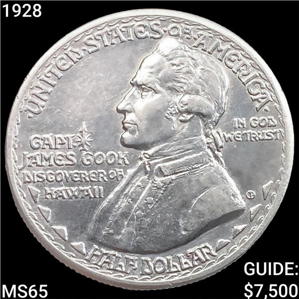 1928 Hawaiian Half Dollar GEM BU