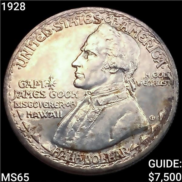 1928 Hawaiian Half Dollar GEM BU