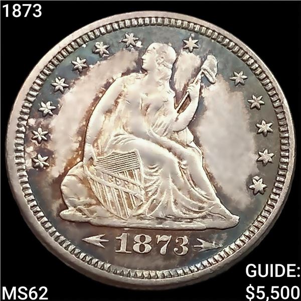 1873 Seated Liberty Quarter UNCIRCULATED