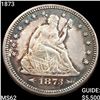 Image 1 : 1873 Seated Liberty Quarter UNCIRCULATED