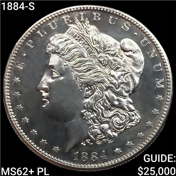 1884-S Morgan Silver Dollar UNCIRCULATED +