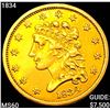 Image 1 : 1834 $2.50 Gold Quarter Eagle UNCIRCULATED