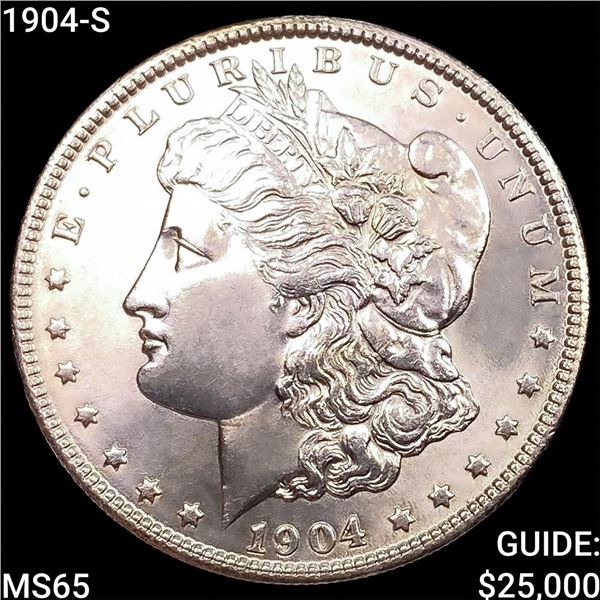 1904-S Morgan Silver Dollar GEM BU