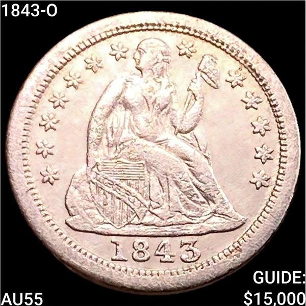 1843-O Seated Liberty Dime HIGH GRADE