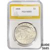Image 1 : 1926 Silver Peace Dollar PGA MS65