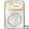 Image 1 : 1885-CC Morgan Silver Dollar PGA MS63