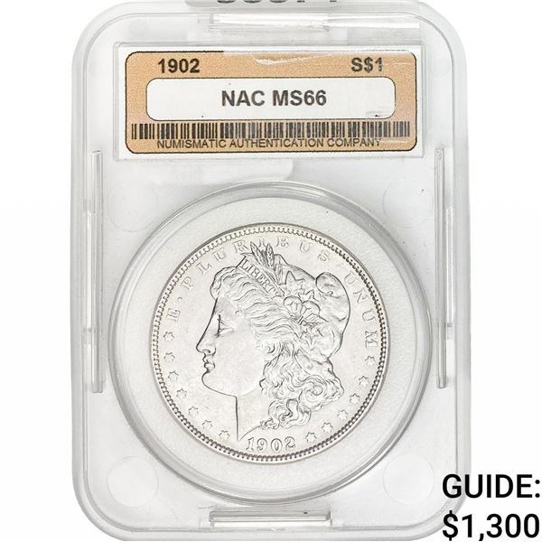 1902 Morgan Silver Dollar NAC MS66