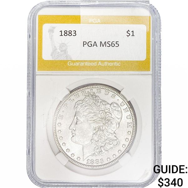 1883 Morgan Silver Dollar PGA MS65