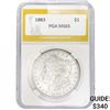 Image 1 : 1883 Morgan Silver Dollar PGA MS65