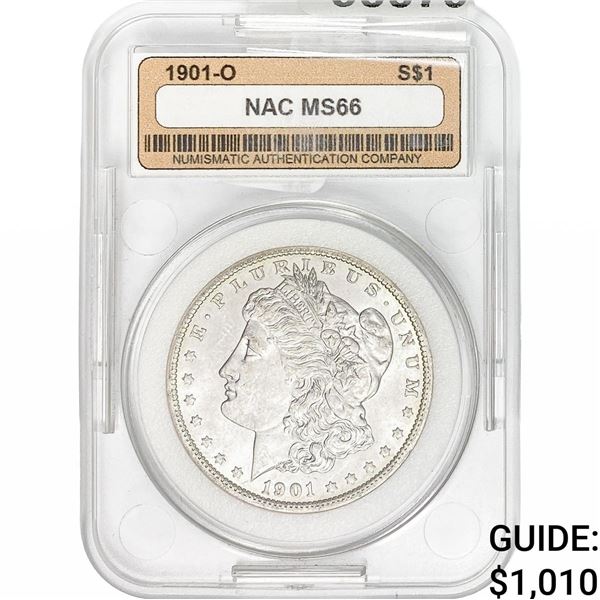 1901-O Morgan Silver Dollar NAC MS66