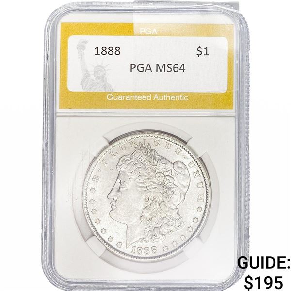 1888 Morgan Silver Dollar PGA MS64