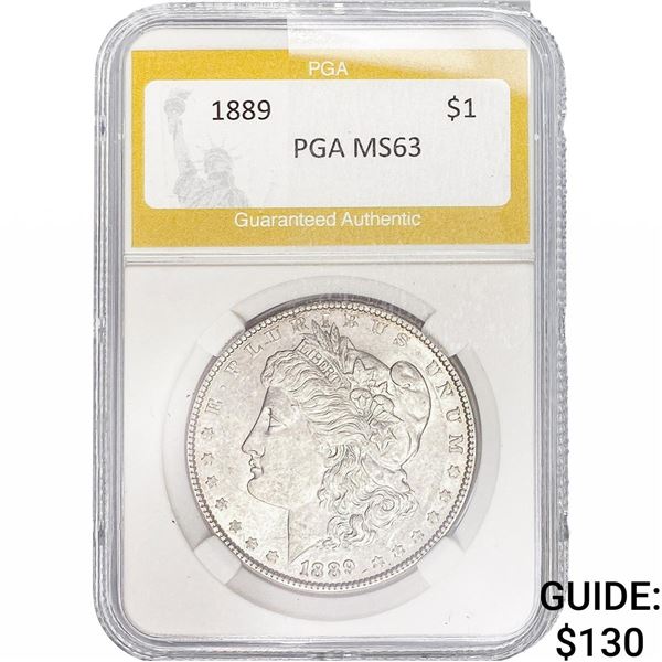 1889 Morgan Silver Dollar PGA MS63