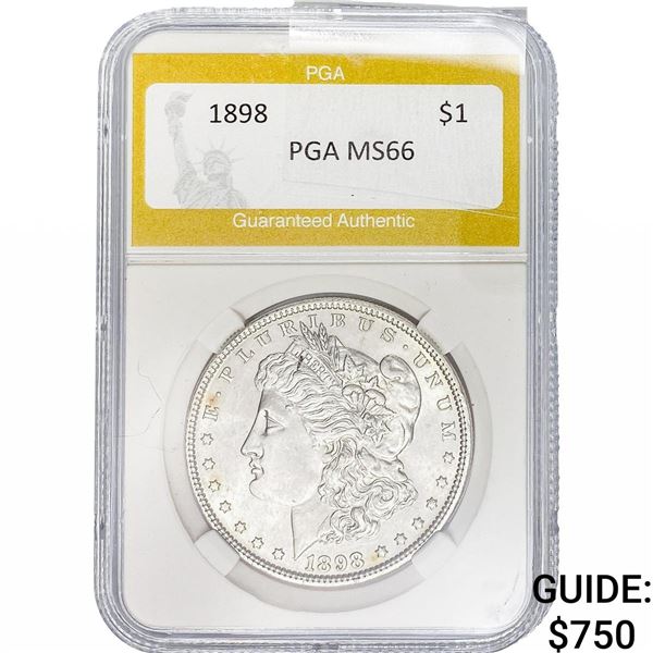 1898 Morgan Silver Dollar PGA MS66