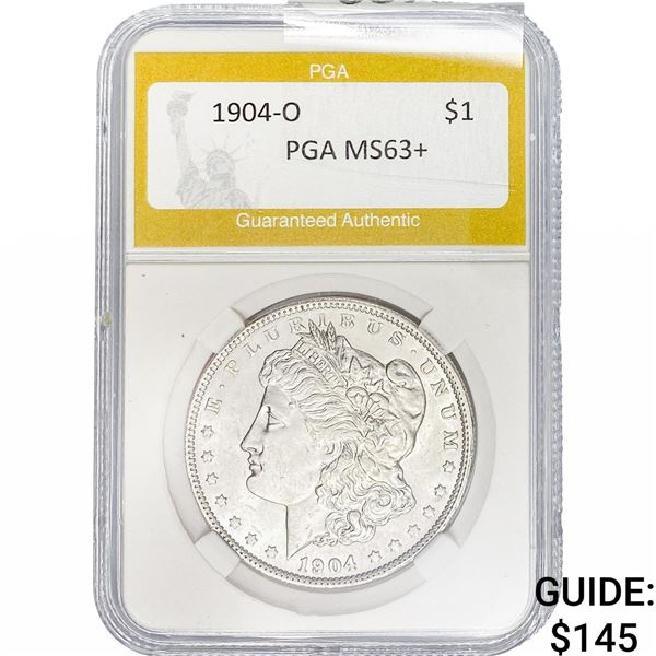 1904-O Morgan Silver Dollar PGA MS63+