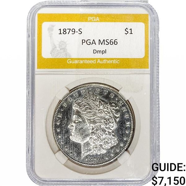 1879-S Morgan Silver Dollar PGA MS66 DMPL