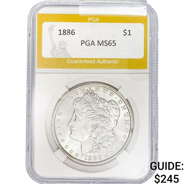 1886 Morgan Silver Dollar PGA MS65