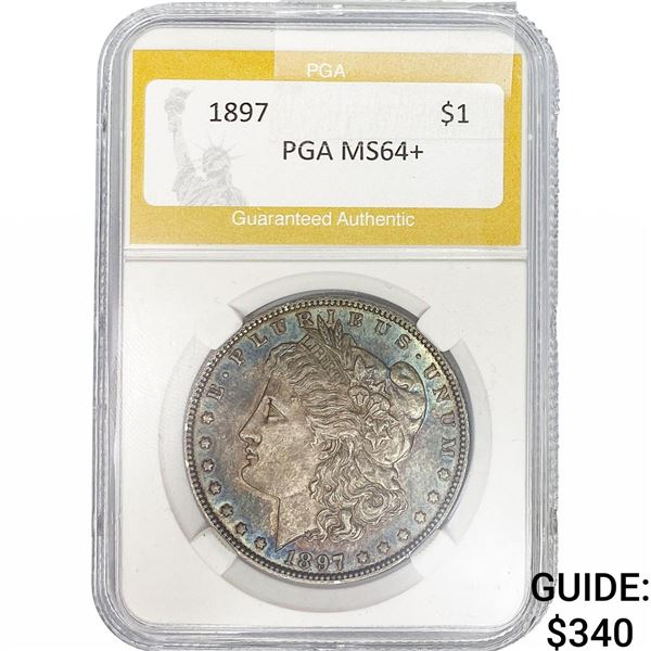 1897 Morgan Silver Dollar PGA MS64+