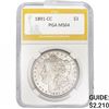Image 1 : 1891-CC Morgan Silver Dollar PGA MS64