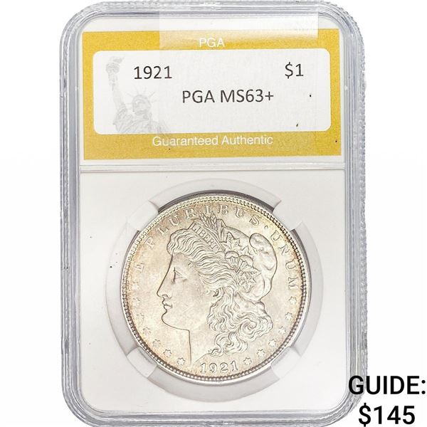 1921 Morgan Silver Dollar PGA MS63+